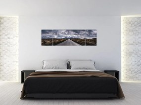 Obraz drogi na pustyni (170x50 cm)
