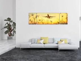 Obraz startującego samolotu (170x50 cm)