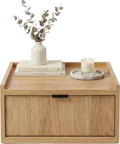 Szafka nocna wisząca z szufladą hikora naturalna H8-S22