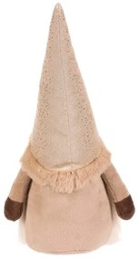 Dekoracja świąteczna Stojący krasnal, wys. 32 cm, beżowo-brązowy, 32 cm