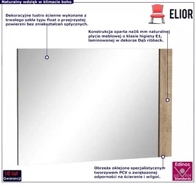 Lustro ścienne w dekorze dąb ribbeck 6x D5-A36