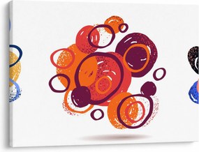 Obraz kolorowych kółek (70x50 cm)