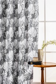 Designerska zasłona FLOCUS 140x270 cm, wzorzysta Zawieszanie: Taśma z wiązaniami