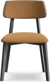 Krzesło z litego drewna w kolorze terakoty Niu – Makamii