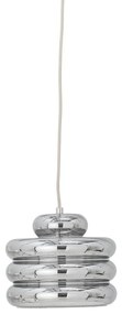 Lampa wisząca w kolorze srebra ze szklanym kloszem ø 24 cm Spike – Bloomingville