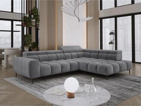 Narożnik PLAZA L Prawostronny z elektryczną regulacją siedziska w tkaninie EDEN 20 WERSAL
