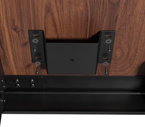 Uchwyt na komputer pod biurko, regulowany, metalowy, czarny: PC HOLDER