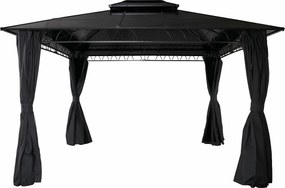 Pergola z twardym dachem MCW-M81, szary