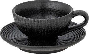 Czarna filiżanka do cappuccino ceramiczna 200 ml Neri – Bloomingville