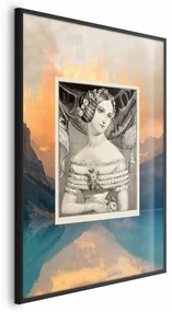 Plakat Retro portret 40x60 cm z ramą czarną bez marginesu ARTGEIST B