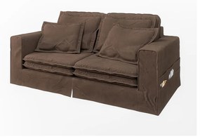 Ciemnobrązowa sofa 196 cm Nora – Ropez