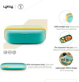 Lunchbox z podziałką To Go – Lékué