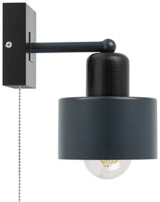 Antracytowo-czarny kinkiet LED SHWD-AN10x10SC jednopunktowy z litego d