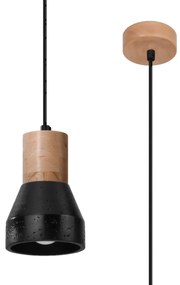 Lampa wisząca QUBIC czarna SOLLUX  LIGHTING