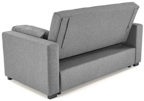 Sofa rozkładana z funkcją spania PAULINIO szara HALMAR