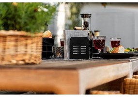 Metalowe stojaki na sztućce i serwetki zestaw 2 szt. Black Outdoor Kitchen Baco – Wenko