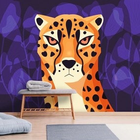 Fototapeta - Gepard, grafika (196x136 cm)