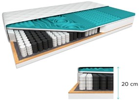 Materac kokosowy COCO MAXI 20 cm 160 x 200 cm Ochrona materaca: BEZ ochraniacz na materac