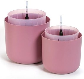 Plastia Doniczka samonawadniająca Tolita Air różowy, śr. 19 cm, śred. 19 cm