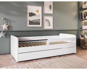 Białe łóżko dziecięce ze stelażem 80x200 cm Duuli – ELTAP