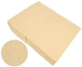 Prześcieradło frotte z gumką Bielbaw 160x200 kremowy GRENO