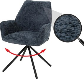 Krzesło do jadalni MCW-G67,  ciemnoniebieskie