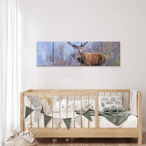 Obraz - Jeleń w krajobrazie (170x50 cm)