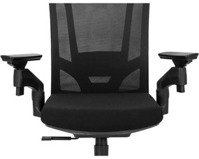 Fotel Biurowy Ergonomiczny Obrotowy WILLY Czarny Nowoczesny