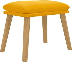Welwetowy podnóżek musztardowy F5-C53