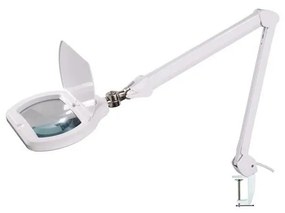 LED Lampa stołowa ściemnialna z lupą LED/12W/230V biały