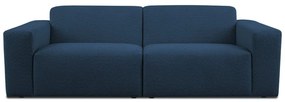 Ciemnoniebieska sofa z materiału bouclé 228 cm Roxy – Scandic
