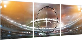 Obraz - Stadion (z zegarem) (90x30 cm)