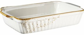 Mäser Naczynie żaroodporne Pintar White brązowekropki 36,4 x 22,3 cm, L