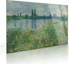 Obraz na szkle - Claude Monet, Banks of the Seine, reprodukcje (70x50 cm)
