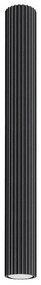 Plafon KARBON 60 czarny ryflowany SOLLUX LIGHTING