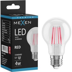 Mexen Vintis żarówka filament LED E27, A60, 4W, 55 lm, red - L150-E27-04XX-45