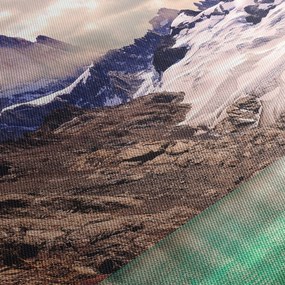 Obraz górskiego jeziora (170x50 cm)