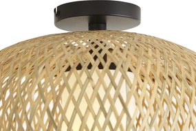 Lampa sufitowa Japandi bambusowa 42 cm IP44 - Moana