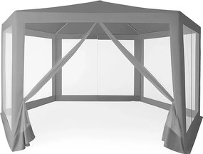 Pawilon ogrodowy, handlowy 2x2x2 m z moskitierą Gardiva N-GY, szary