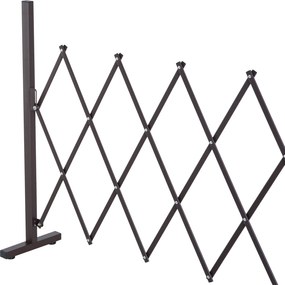 Ogrodzenie harmonijkowe bariera nożycowa 3m do magazynu garażu ogrodu | Aosom PL