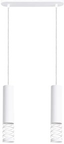 Biała dwupunktowa lampa tuba E6-D81