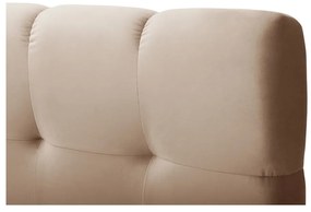 Jasnobrązowe łóżko boxspring ze schowkiem 180x200 cm Bali – Cosmopolitan Design