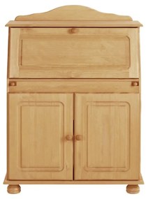 Wysoka komoda z litego drewna sosnowego z sekretarzykiem 107x39 cm Mette – Støraa