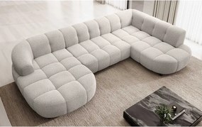 Narożnik VELPA XL Prawostronny z elektryczną regulacją siedziska w tkaninie LOOP 03 WERSAL