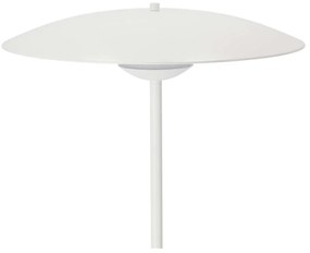 Biała lampa stojąca LED z metalowym kloszem (wysokość 140 cm) Lund – Candellux Lighting