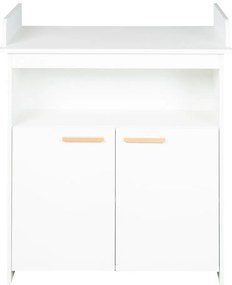 Biała komoda dziecięca z przewijakiem 88x98x75 cm Anton – Roba