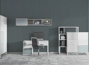 Akustyczne panele lamelowe 2 szt. skandynawska szarość Z2-P16