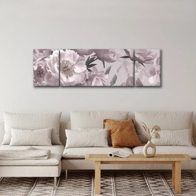 Obraz - Vintage kwiaty piwonii (170x50 cm)