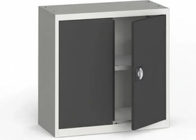 Szafa metalowa, 800 x 800 x 400 mm, 1 półka, szara/ciemnoszara