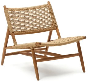 Drewniany fotel ogrodowy w naturalnym kolorze Codolar – Kave Home
